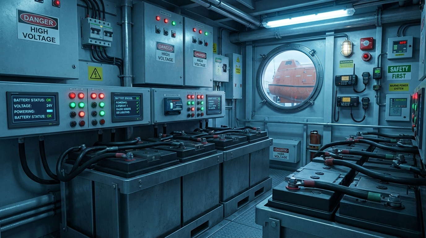 MARINE BATTERIES ONBOARD: POWERING LIFEBOATS, RADIOS & SAFETY SYSTEMS