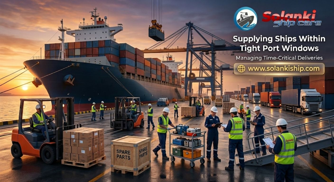 Supplying Ships Within Tight Port Windows: Managing Time-Critical Deliveries