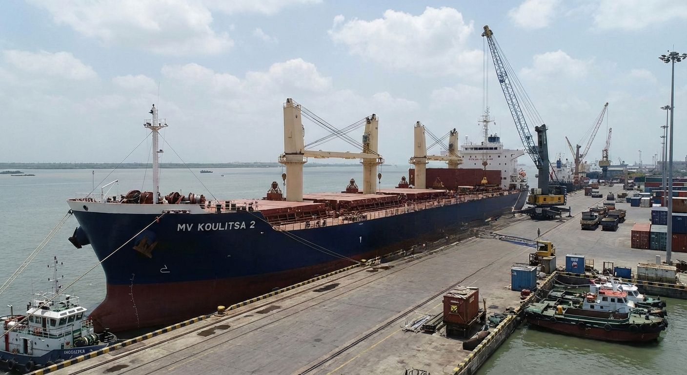 PORT CALL SUCCESS: MV KOULITSA 2 SERVICED BY SOLANKI SHIP CARE AT DAHEJ PORT