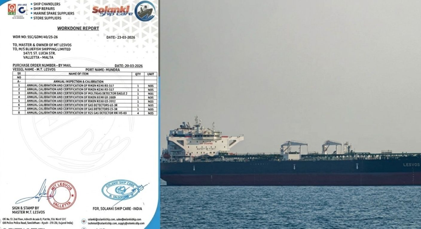 PRECISION IN EVERY DETAIL ANNUAL INSPECTION & CALIBRATION ACCOMPLISHED AT MUNDRA PORT
