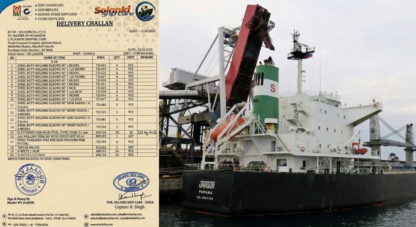 SEAMLESS VESSEL SUPPLY EXECUTION — MV JAADOR SUCCESSFULLY SERVED AT KANDLA PORT