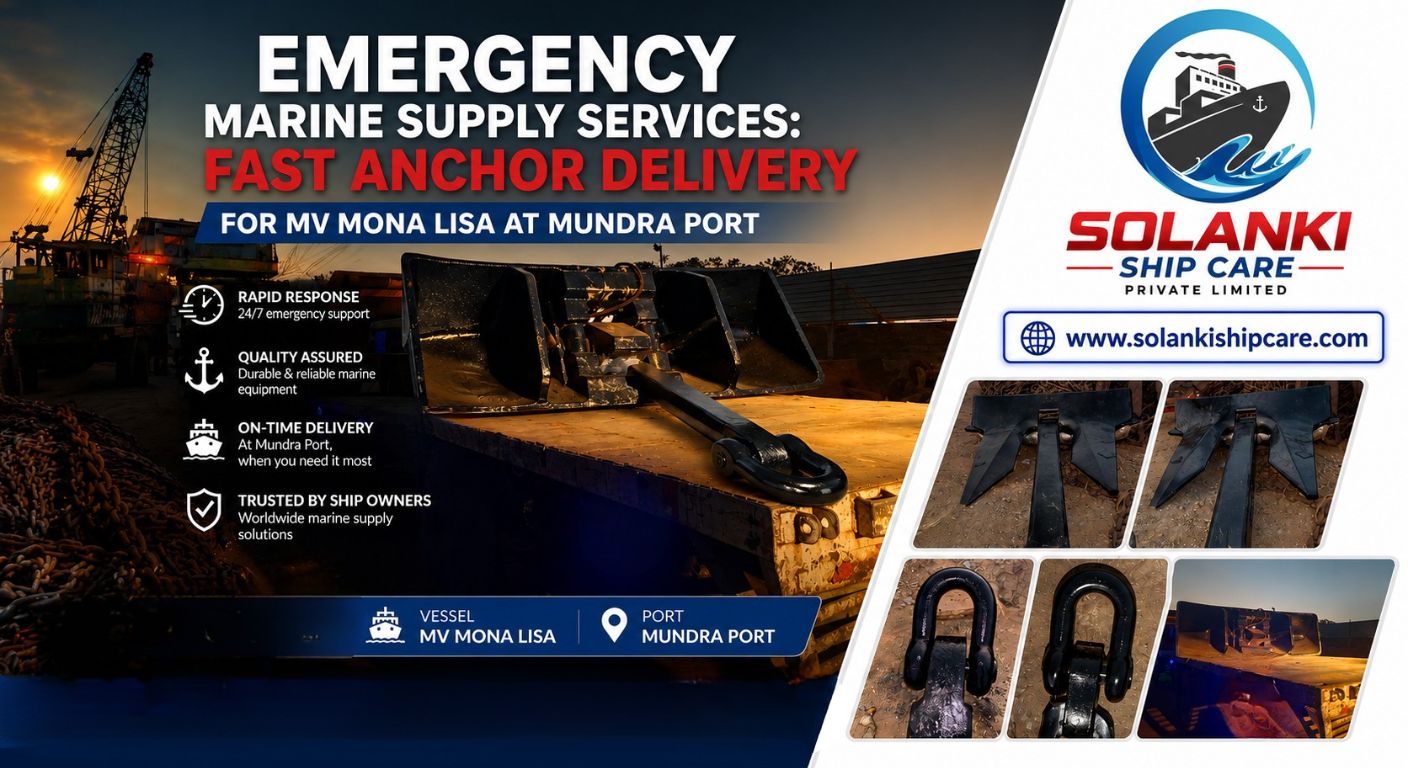 Emergency Marine Supply Services: Fast Anchor Delivery for MV MONA LISA at Mundra Port